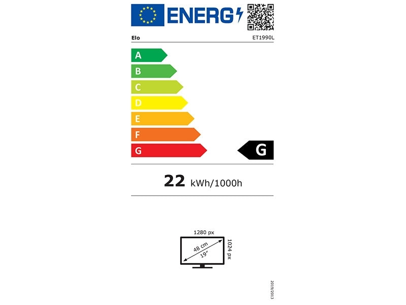 1990L - 19" Open Frame Touchmonitor, USB, kapazitiver Touch