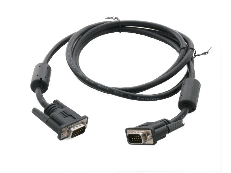 Kabel VGA-Anschlußkabel, 15p. HD D-Sub Stecker/Stecker, 1:1, 1.5m, schwarz