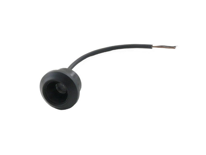 Einbau-Stiftschloss mit Gewinderosette, Kabel 10cm mit Lötenden