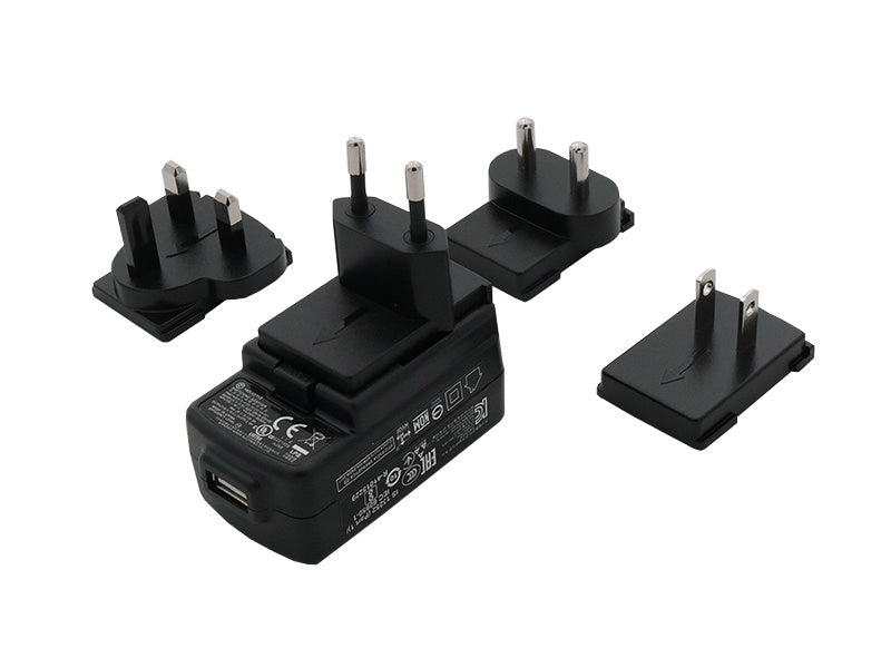 USB Netzteil 5V/2A (inkl. EU-, US-, UK- und AU-Stecker) für ScanPal 5100 / 6100 / 6500 / 7600, EDA50, EDA51, EDA50HC, EDA51K. EDA5S und CN80