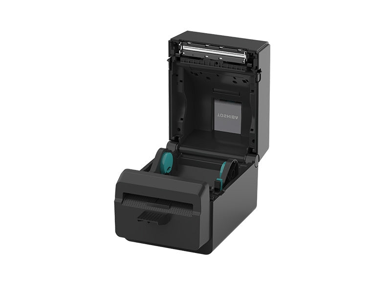 BV420D-GL02-QM-S - Etikettendrucker, thermodirekt, 203dpi, USB + Ethernet, Linerless mit integriertem Abschneider, schwarz