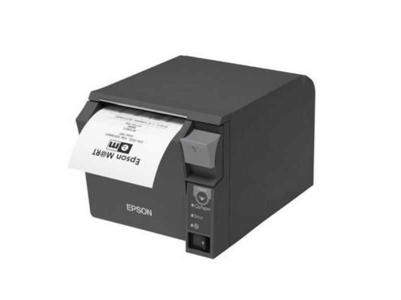 TM-T70II - Bon-Thermodrucker mit Frontausgabe, 80mm, Abschneider, USB + RS232, schwarz