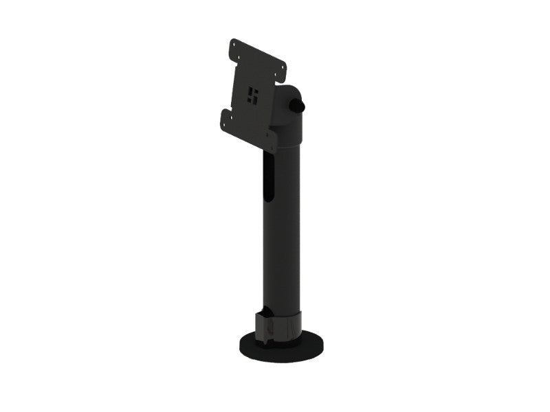 PRE-SET PRS02 - Basisstange + VESA-Oberseite (Standfuss B45, 300mm, Standardausschnitt, VESA 75/100 V45, obere Version, einstellbarer Winkel), schwarz