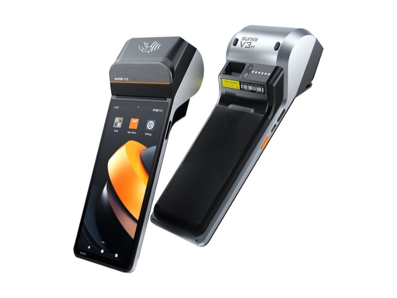 V3H - 6.75" Display, Android 13 GMS, 58mm Bondrucker + Labeldrucker, microSD Slot, 4G, NFC, Fingerprint