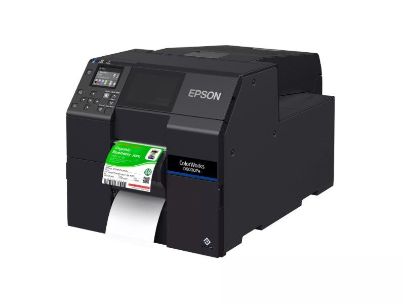 ColorWorks D6000 (PE) - Farb-Etikettendrucker, Peeler, USB + Ethernet, Druckbreite 108mm, schwarz