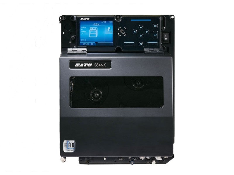 S84NX - Druckmodul, thermotransfer, 203dpi, Ext. connector 25 DSUB pin I/O, USB + USB host + RS232 + Ethernet + NFC, linke Hand