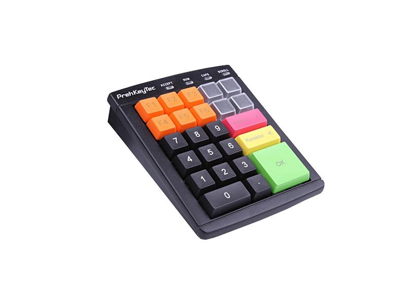 MCI 30 - Programmierbare Kassentastatur, bestückt mit 1er Tasten, Magnetkartenleser Spur 1,2,3, USB, schwarz