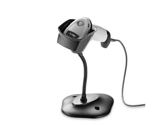 DS2208 - 2D-Imager, Standard Reichweite, USB-KIT mit Standfuss, weiss