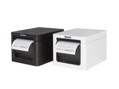 CT-E351 - Bondrucker, thermodirekt, 80mm, Frontausgabe, 203 dpi, USB + RS232, schwarz