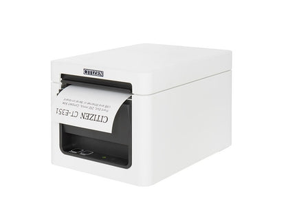CT-E351 - Bondrucker, thermodirekt, 80mm, Frontausgabe, 203 dpi, USB + Ethernet, weiss