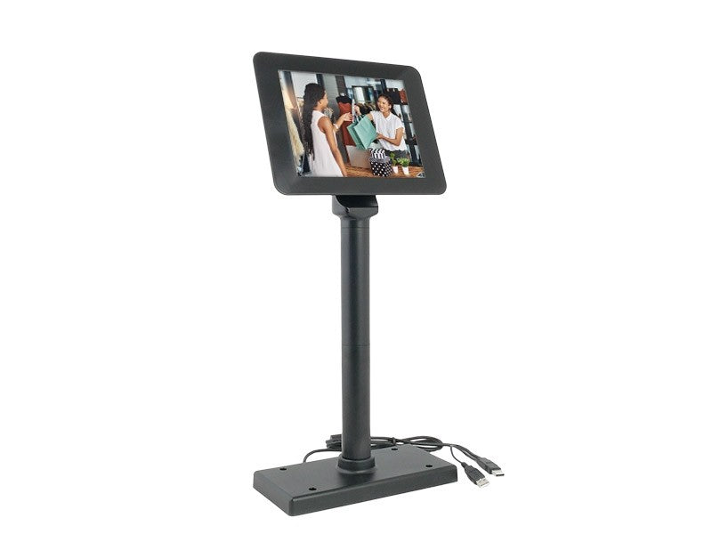 SD800 - 8" Kassenmonitor, True Flat Display, USB Anschluss, schwarz