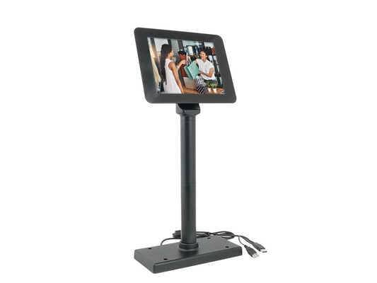 SD800 - 8" Kassenmonitor, True Flat Display, USB Anschluss, schwarz