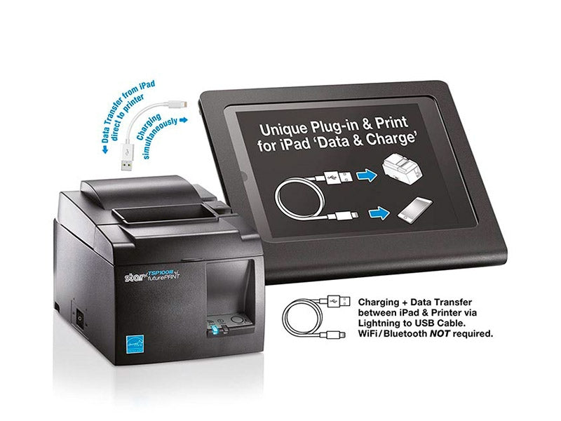 TSP143IIIU - Thermo-Bondrucker mit Abschneider, 80mm, USB, weiss