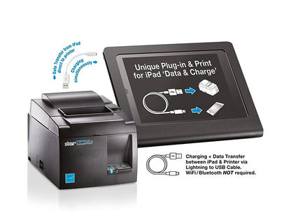 TSP143IIIU - Thermo-Bondrucker mit Abschneider, 80mm, USB, weiss