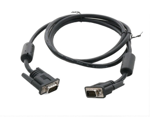 Kabel VGA-Anschlußkabel, 15p. HD D-Sub Stecker/Stecker, 1:1, 1.5m, schwarz