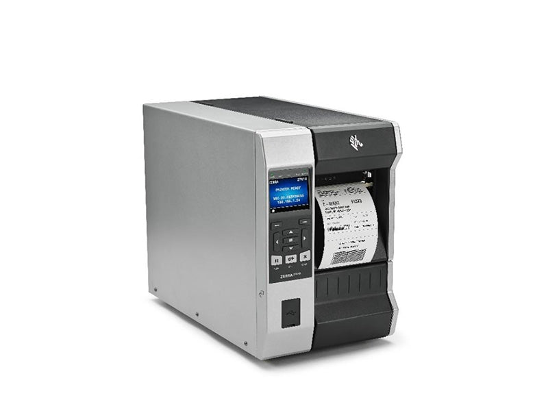 ZT610 - Industrie-Etikettendrucker, thermotransfer, 203dpi, Display, USB + RS232 + Ethernet + Bluetooth, Peeler mit internem Aufwickler