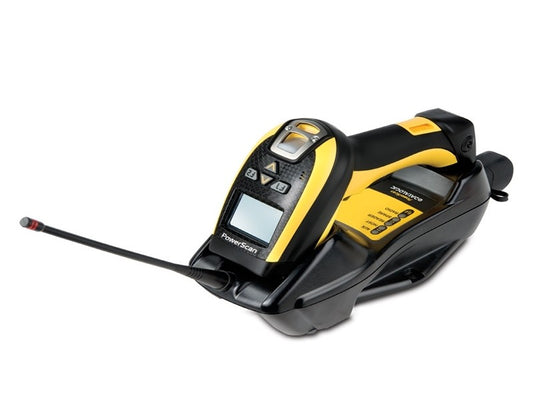 PowerScan PM9100 RS232-KIT - inkl.  Linear Imager mit Display (4 Tasten), Basis-/Ladegerät, RS232-Kabel, Netzteil und Netzteil-Adapter