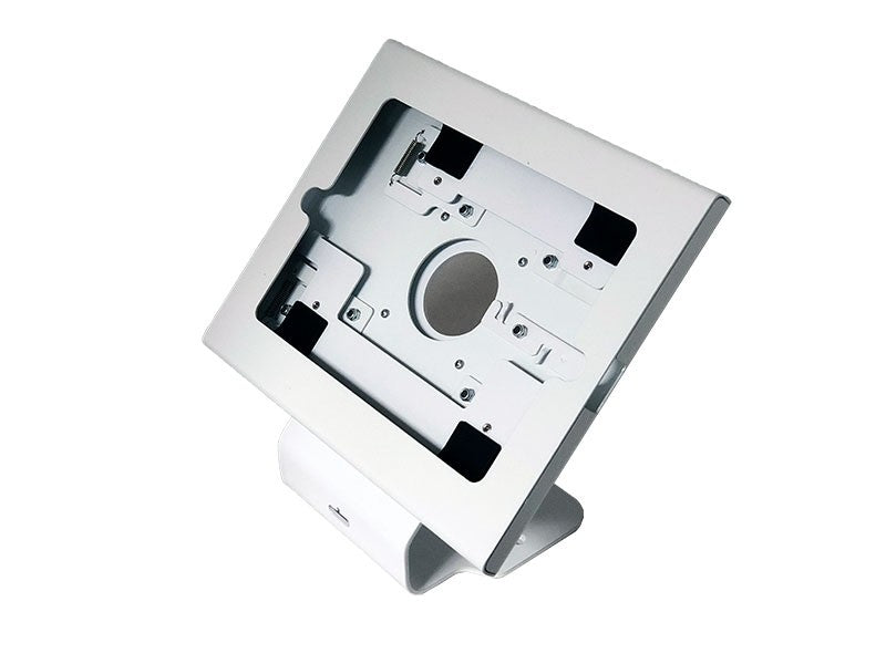 Tablet Stand - Universal-Halterung, Metall, gebogen, reinweiß RAL9003