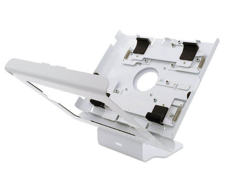 Tablet Stand - Universal-Halterung, Metall, gebogen, reinweiß RAL9003