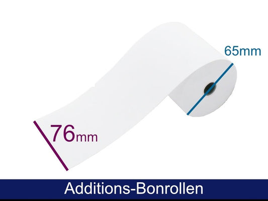 Additionsrolle - Normalpapier HF 76 65(70) 12 (B/D/K), ca. 40m