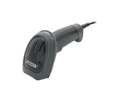 AS-1320 - 2D-Barcodescanner mit USB-Anschluss und Standfuss, schwarz