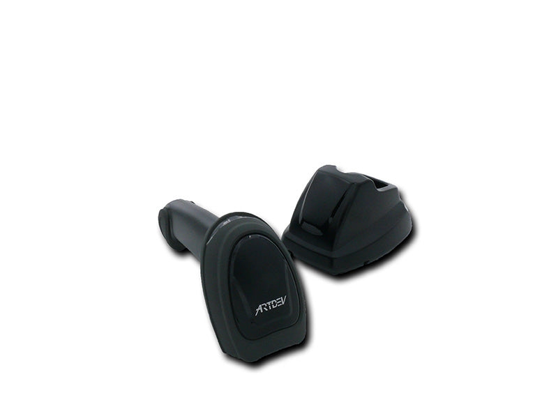 AS-3310 - High-End Kabelloser 2D-Barcodescanner, Bluetooth, USB-KIT, schwarz