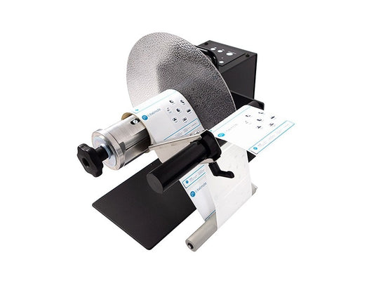 UNI-CAT-R16 - Externer Etiketten-Ab-/-Aufwickler, Easy-Load-Quick-Chuck für 76mm-Kern, Durchmesser 400mm, Breite 170mm, max. Gewicht 10kg