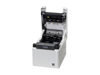 CT-E301 - Antibakterielles Gehäuse, 80mm, Abschneider, USB + RS232 + Ethernet, weiss