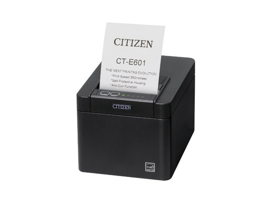 CT-E601 - Antibakterielles Gehäuse, 80mm, Abschneider, USB, Lightning, schwarz
