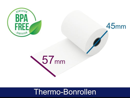Thermorolle - 57 45-47 12 (B/D(max.)/K) weiss, 25m