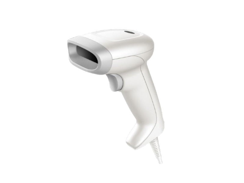 Voyager 1350g - Kabelgebundener 2D-Imager, USB-KIT, Standfuss, weiss