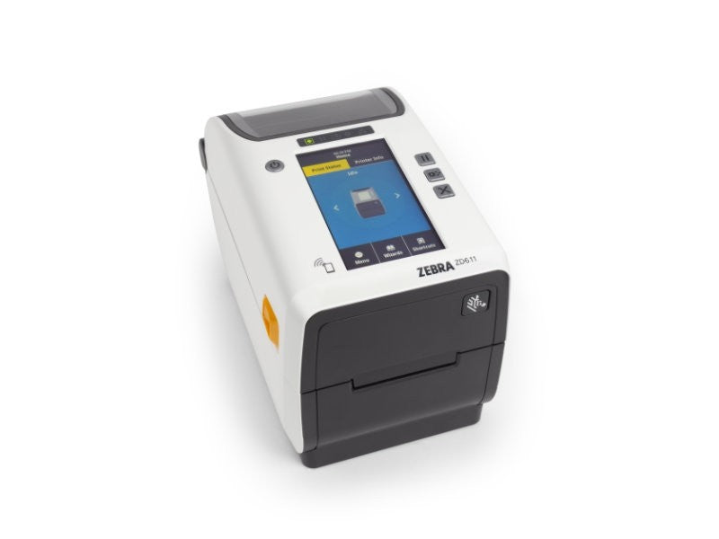 ZD611 - Etikettendrucker für das Gesundheitswesen, thermotransfer, Farb-Display, 203dpi, USB + Bluetooth + Ethernet, weiss