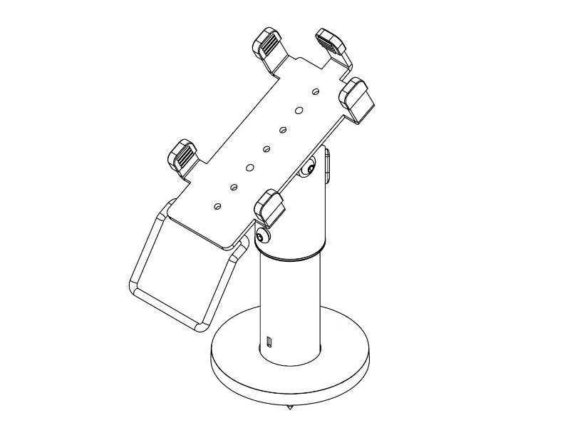 PRE-SET EFTS01 - EC-Karten Terminal Halterung für Verifone V400m, graphitgrau