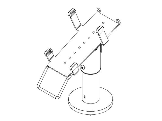 PRE-SET EFTS01 - EC-Karten Terminal Halterung für Ingenico Desk-3500, graphitgrau