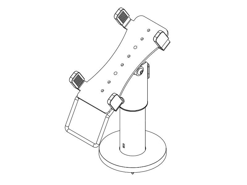 PRE-SET EFTS01 - EC-Karten Terminal Halterung für Ingenico Move-3500-5000, graphitgrau