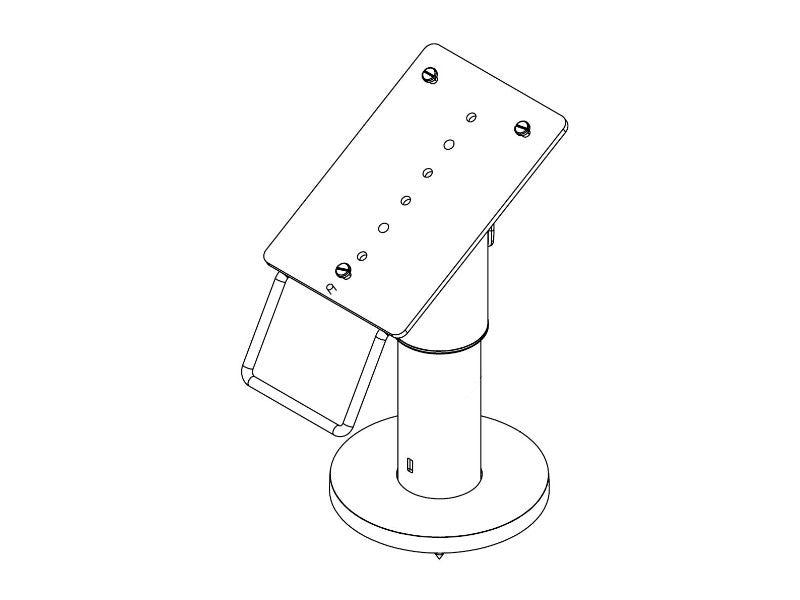 PRE-SET EFTS01 - EC-Karten Terminal Halterung für CCV Pad-Next, graphitgrau