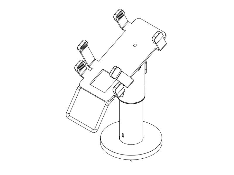PRE-SET EFTS01 - EC-Karten Terminal Halterung für PAX L920, graphitgrau