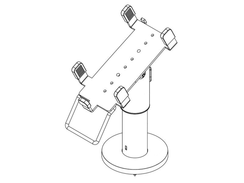 PRE-SET EFTS01 - EC-Karten Terminal Halterung für CCV Base-Next, graphitgrau