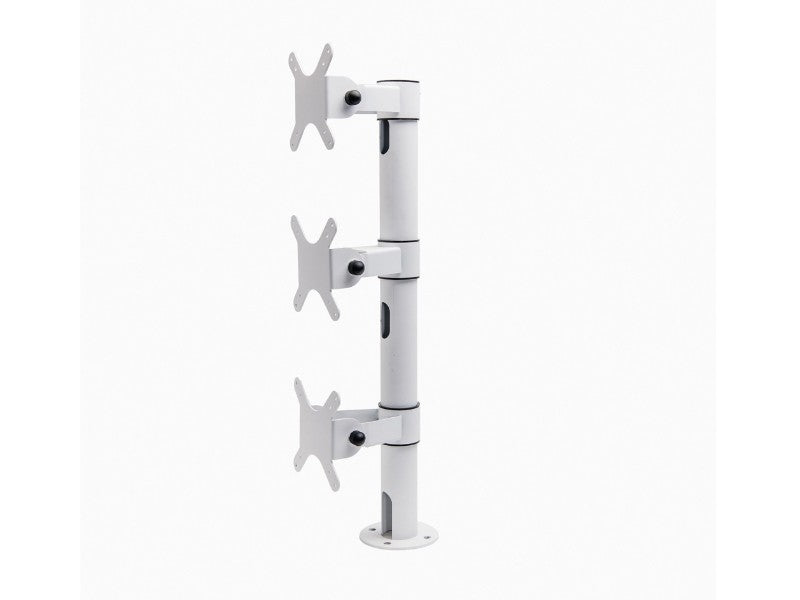 mUnite TRI Mount - Tablet-Halterung, 56cm-Stange, Kapazität für 3 Tablets, weiss