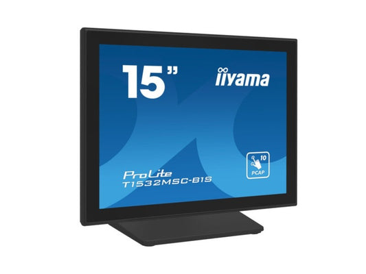 ProLite T1532MSC-B1S - 15" Touchmonitor, kapazitiv, 10 Punkte Multitouch, USB, schwarz