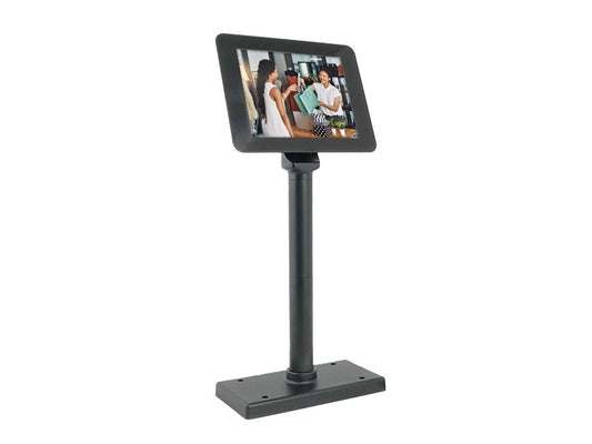 SD800-USB-C - 8" Kassenmonitor, True Flat Display, USB-C DisplayPort-Alt-Modus (Thunderbolt) Unicable Anschluss, schwarz