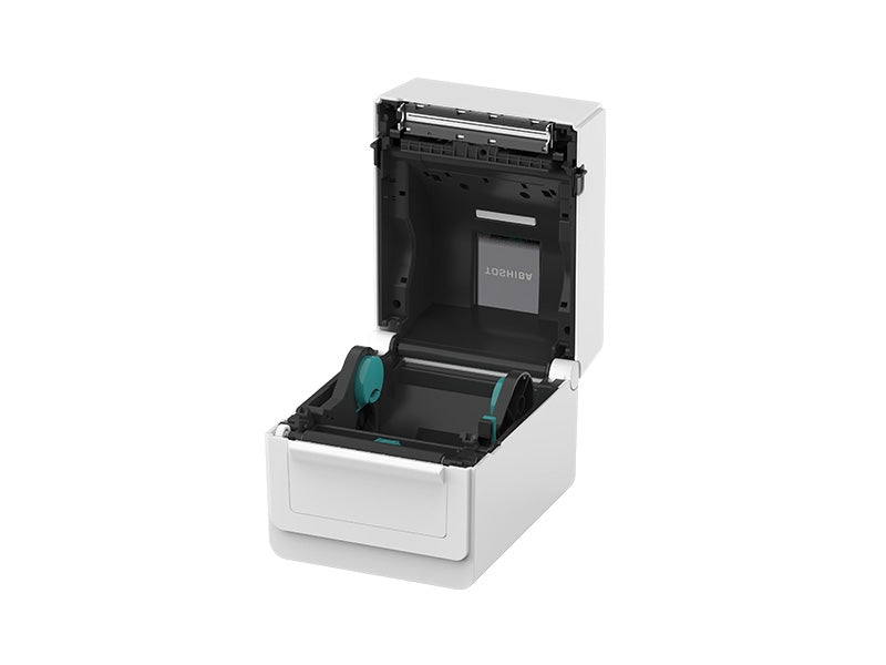 BV410T-GS02-QM-S - Etikettendrucker, thermotransfer, 300dpi, USB + Ethernet, LCD-Display, weiss