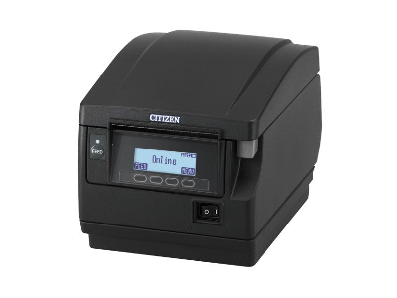 CT-S851III - Bondrucker mit Frontausgabe, Display und Abschneider, thermodirekt, 82.5mm, USB + optionaler Steckplatz, schwarz