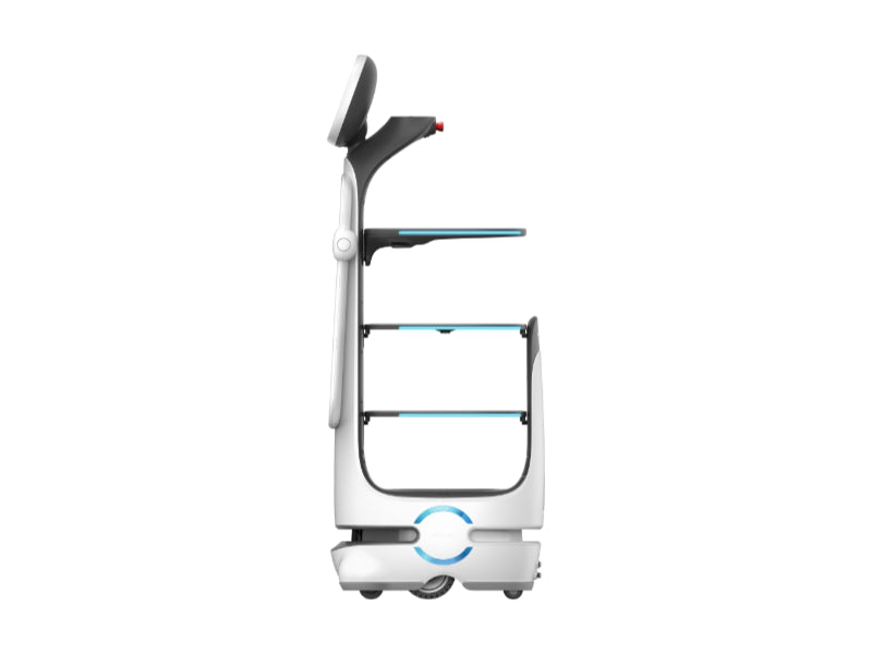 Keenon T10 – Serviceroboter, Ansicht schräg von hinten (Herstellerbild)