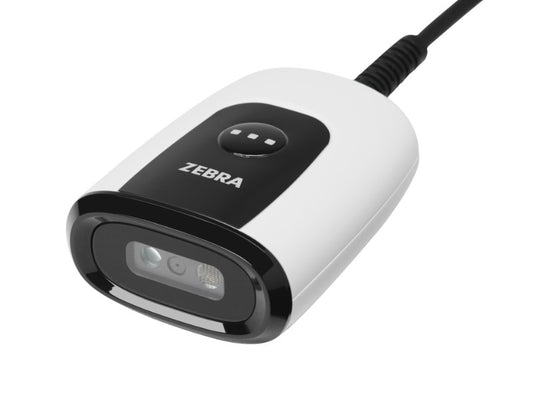 DS55-Serie - Stationärer 2D-Barcodescanner, Standard Reichweite, USB + RS232, weiss
