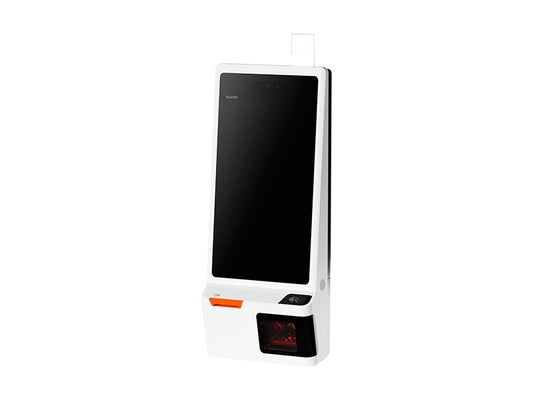 K2 - Self-Ordering-Kiosksystem mit 24"-Full HD Touch-Display, Android 13 mit GMS, Newland 2D Scanner, 80mm Bondrucker