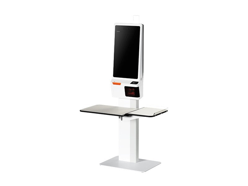 K2 - Self-Ordering-Kiosksystem mit 24"-Full HD Touch-Display, Android 13 mit GMS, Datalogic 2D Scanner, 80mm Bondrucker, Handel Standgerät