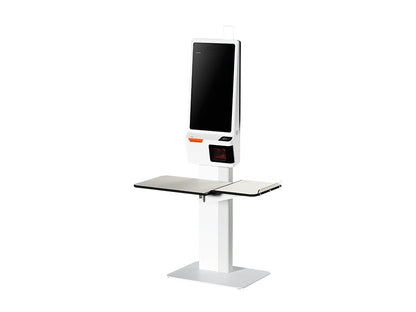 K2 - Self-Ordering-Kiosksystem mit 24"-Full HD Touch-Display, Android 13 mit GMS, Datalogic 2D Scanner, 80mm Bondrucker, Handel Standgerät