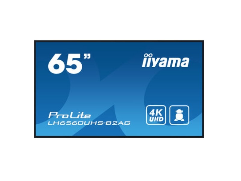 ProLite LH6560UHS-B2AG - 64.5" Digital Signage Display, Android 11, 4K-UHD, schwarz