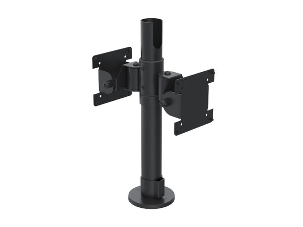Ergonomic Solutions Essentials – VESA 75/100 Halterungen (2 Stück, Classic) "back-to-back", kipp- und schwenkbar, schwarz